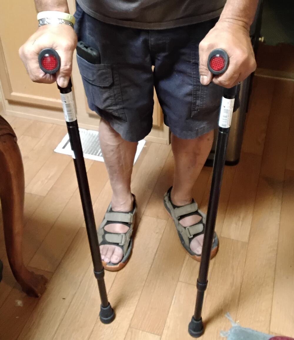 Do Not Purchase Already SOLD Forearm set of Crutches Adults Adjustable 300 pds
